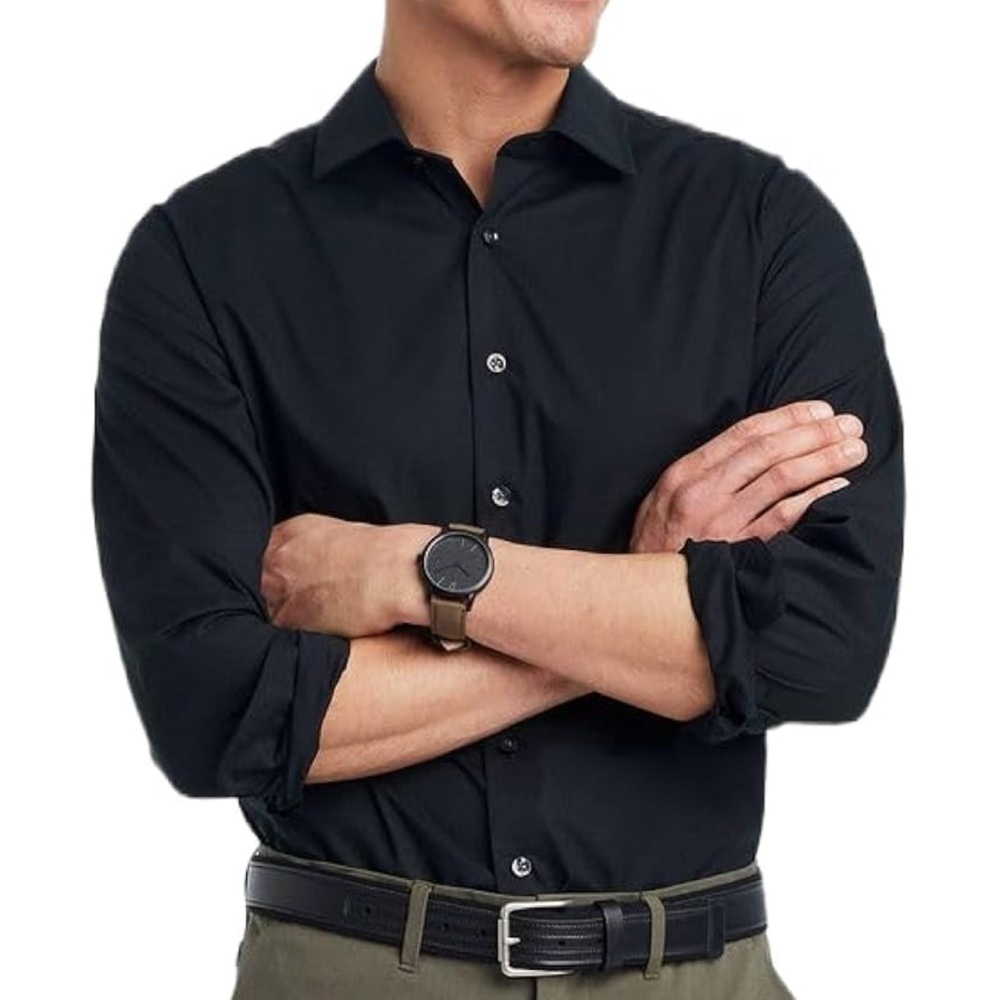 Goodfellow & Co Black Casual Button Down Shirt